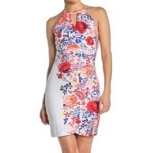 Guess 16 Coral Floral Print Dress NWT AD30